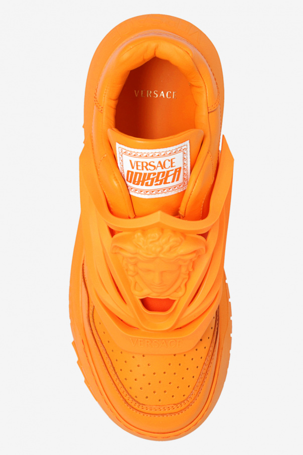 Orange versace hot sale shoes